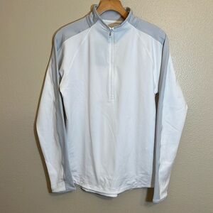 Under Armour White Half Zip Storm Midlayer Pullover Sweatshirt